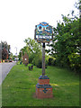 Village sign, Haynes Silver End, Beds