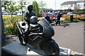 The Iconic Joey astride his Honda in Ballymoney.