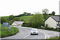 Kentisbury: sharp bend at Kentisbury Ford