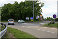 Mini-roundabout on south side of A31, Picket Post