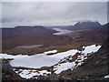NC2918 : Frozen Lochain on Slopes of Breabag by Adam Ward