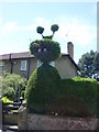 Loch Ness Monster Topiary on Street Hey Lane