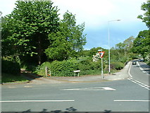 SE2910 : Junction of  Ballfield Lane and the Huddersfield Road (A637) by Nigel Homer