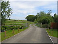 Lane to sewage works