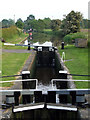 SJ6542 : Canal lock at Swanbach by Nigel Williams