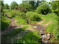 Leat water crossing Creaber Pound