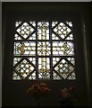 Stained glass window in Westering House, Moorbottom, Cleckheaton