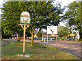 Village sign, Langford, Beds