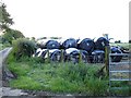 Silage bags on Payden Street