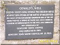 SJ2829 : St. Oswald's Well Plaque by Mr M Evison