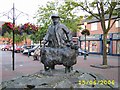 Statue in Oswestry Town Centre