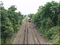 Shrewsbury to Chester railway at Babbinswood