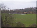 Flooded School playing fields, near West St. Leonards station.