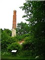 Chimney of the disused  Brandy Bottom Colliery