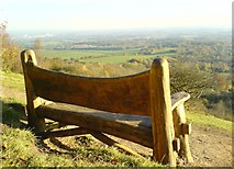 TQ6661 : A Seat on Pilgrim's Way by Hywel Williams