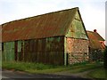 Corrugated barn at Lea Cross