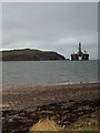 NH7967 : Oil Rig in Cromarty Firth by Graham Pritchard