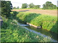SP0240 : Gauging weir in the River Isbourne by David Stowell