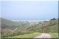 Looking down into Woolacombe