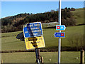 Signs near Caersws