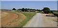 Complex junction looking towards Manor Farm, Whitsbury Down