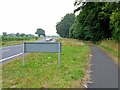 NY4359 : Cycle path alongside the A689 by Oliver Dixon