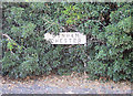 Road sign outside Lowerhall Farm