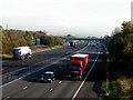 ST8979 : The M4 motorway from Leigh Delamere services by John Lucas