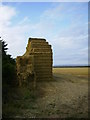 Bales piled high near Swinton Grange