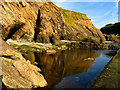 The Base of Lester Cliff : Combe Martin