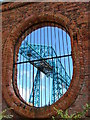 View of the Transporter Bridge Through an Opening in the Vulcan Street Wall