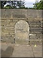 SE1624 : Boundary stone, Scholes Lane, Scholes, Cleckheaton by Humphrey Bolton
