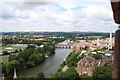 SO8454 : Worcester Bridge from The Cathedral Tower by Bob Embleton