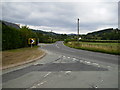 Road junction on the A458 near Cyfronydd