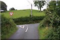 Road Junction near Capel Garmon