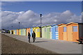 TV4898 : Beach Huts at Seaford by Peter Standing