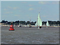 TM2437 : River Orwell at Collimer Point by Tim Elliot