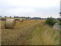 Bales of wheat straw, Laughton, Lincs