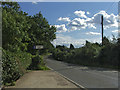 Honeypot Lane Road Sign from Woodgreen Road, Upshire, Essex