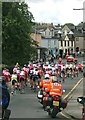 Tour of Britain approaching the lights (at green!)