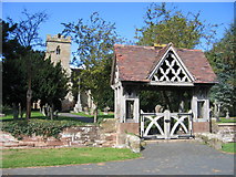 SO8865 : Lych Gate at Hampton Lovett church by David Stowell