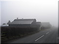 Farm Buildings in the early morning mist