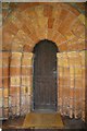 NY5536 : Gt Salkeld Church Door by Charles Rispin
