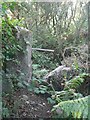 Old gate by the path, Mount Whistle, Tregonning Hill