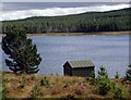 NH5379 : Boathouse on Loch Bad a' Bhathaich by Gordon Brown