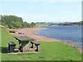 SN8229 : North shore of the Usk reservoir by Nigel Davies