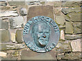 NT4418 : Detail on the Will H Ogilvie memorial cairn by Walter Baxter