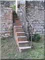 Stone steps at Ale Bridge, Ancrum