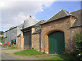 Old and new buildings stand side by side at Muirhouselaw Farm