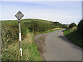 A passing place on the single track road from Rennieston to Samieston